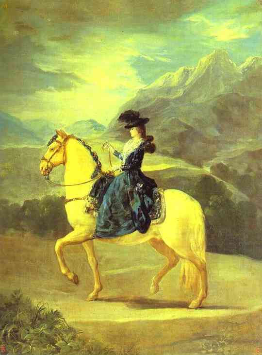 Equestrian Portrait of Dona Maria Teresa Vallabriga